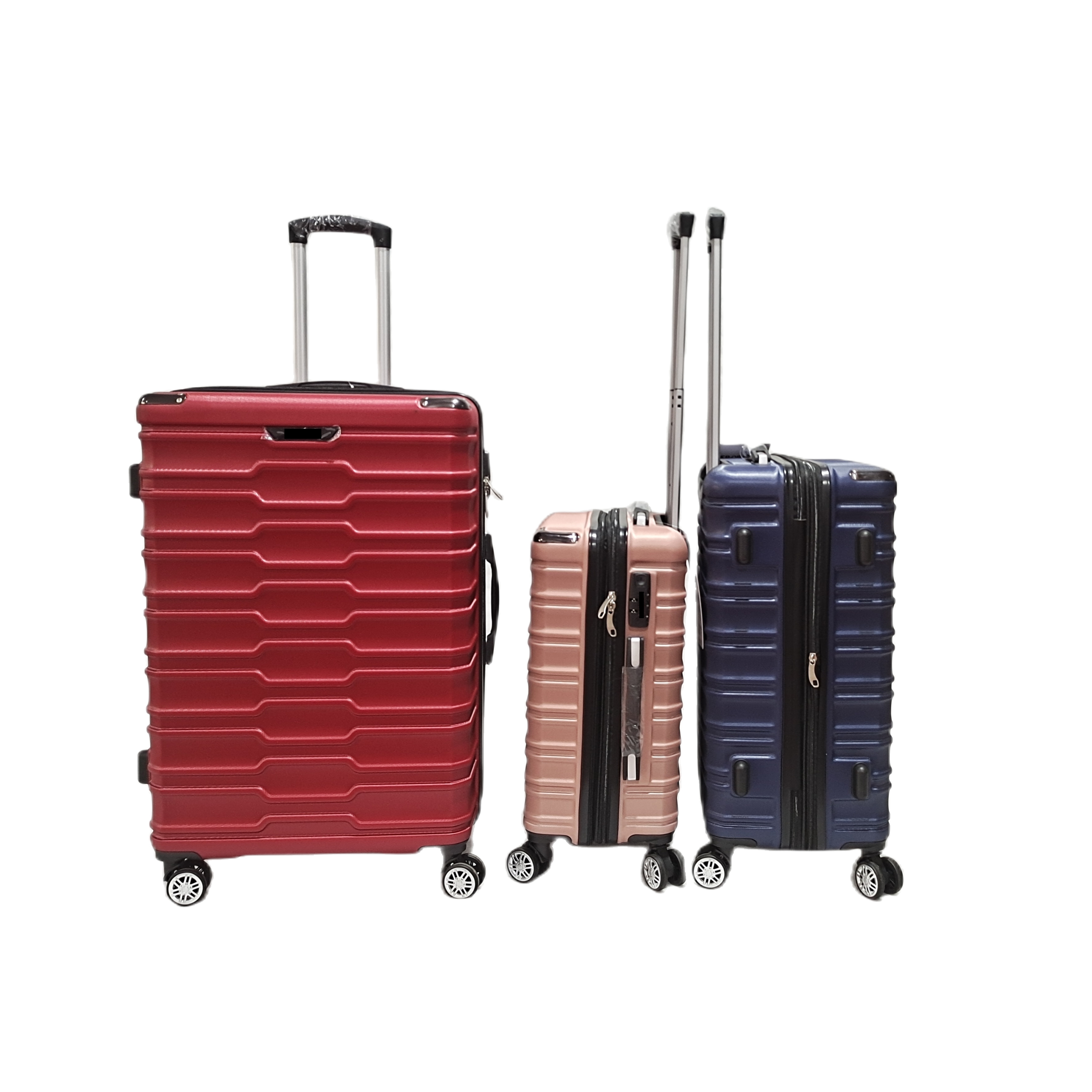 फैशन एबीएस यात्रा सामान सेट बिजनेस ट्रॉली सूटकेस